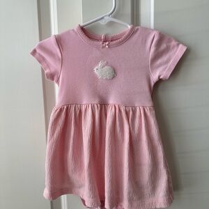 Carter’s 12 M Pink Bunny Appliqué Dress with Bottoms